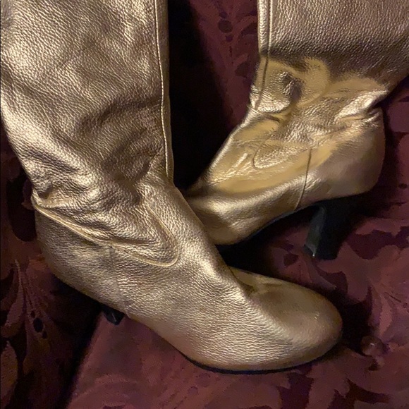 AJ Valenci high end gold zip boots - Picture 3 of 7